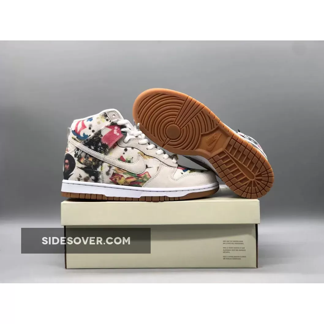 Rammellzee Supreme Dunk / Supreme x Nike SB Dunk High Rammellzee White Multi-Color FD8779-100