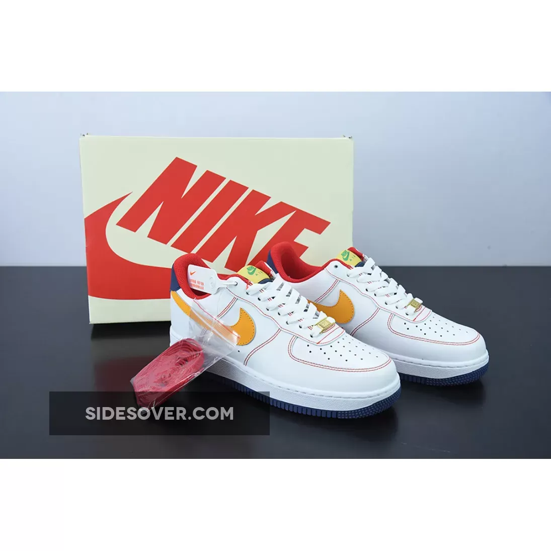 Custom Nike Air Force 1 Low White Red Yellow 1675864216 Restock