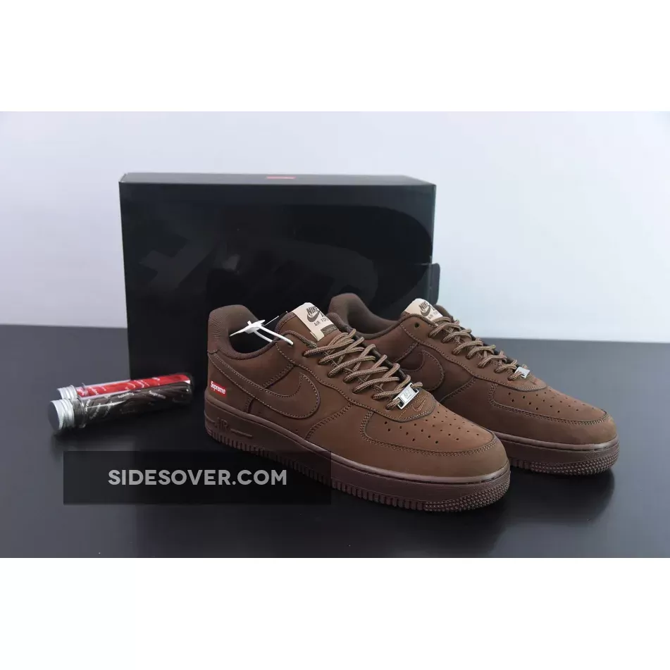 Supreme x Nike Air Force 1 Baroque Brown CU9225-200 / air force 1 supreme price