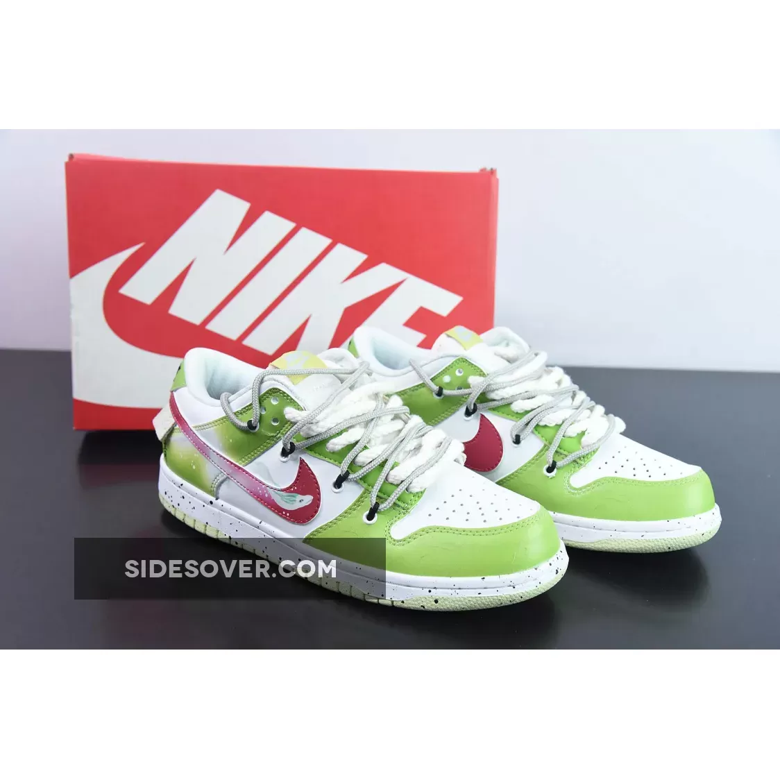 Nike Dunk Low Custom Green White Red 1684053234 Restock