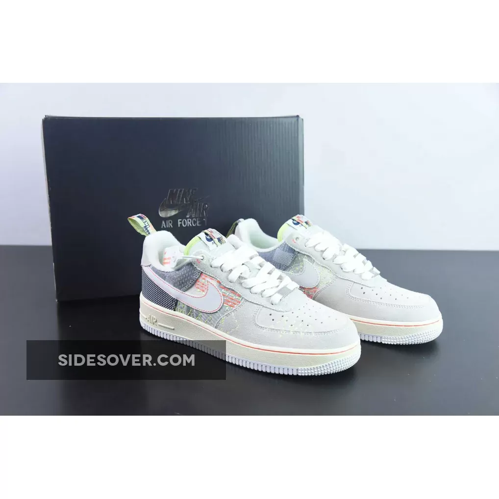 Nike Air Force 1 Low "Sashiko" Navy Grey New Arrival FB1854-111