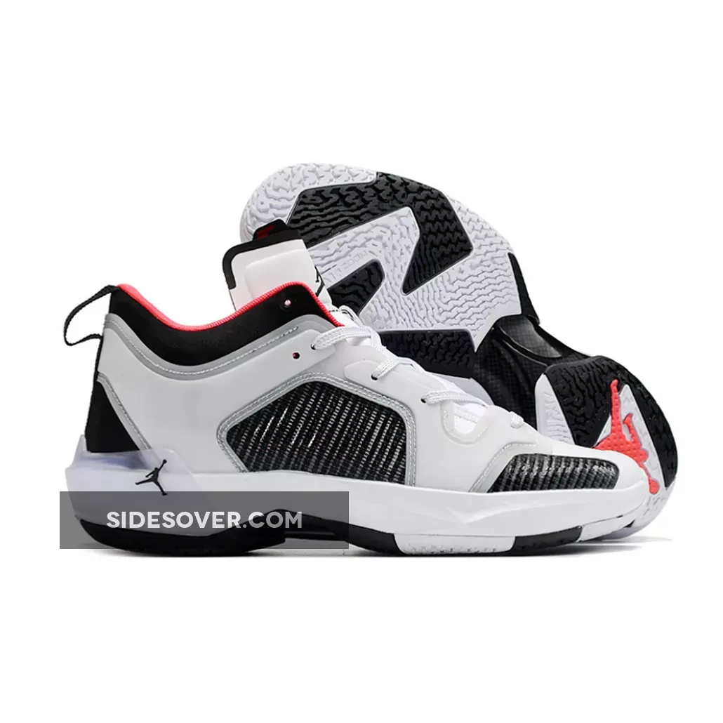 Air Jordan 37 Low White/Siren Red-Black