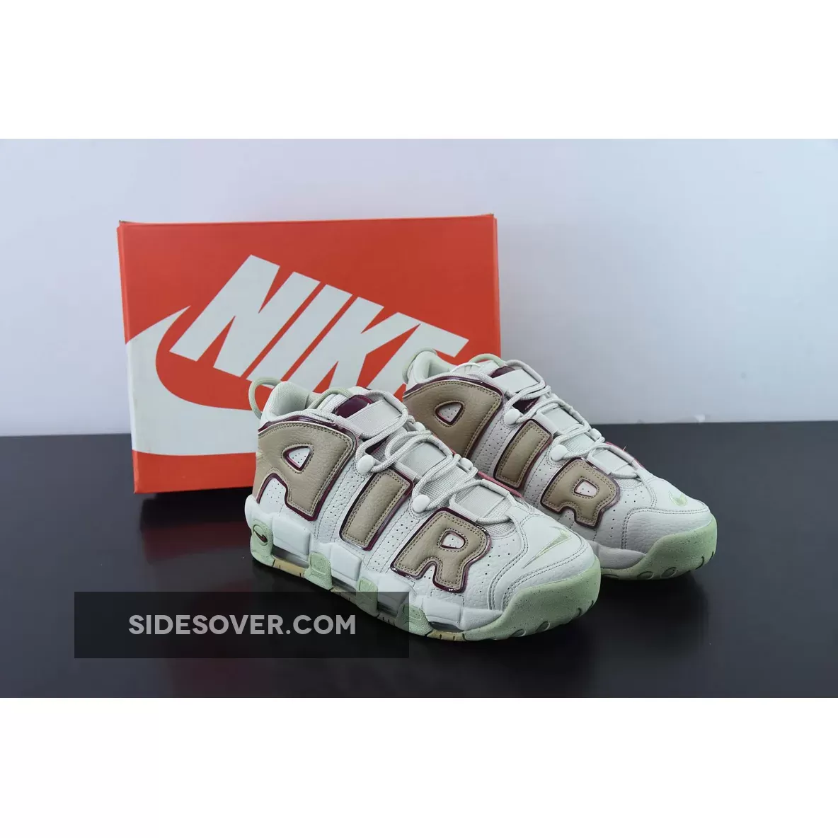 Nike Air More Uptempo Tan Mint Green #alligator nikes