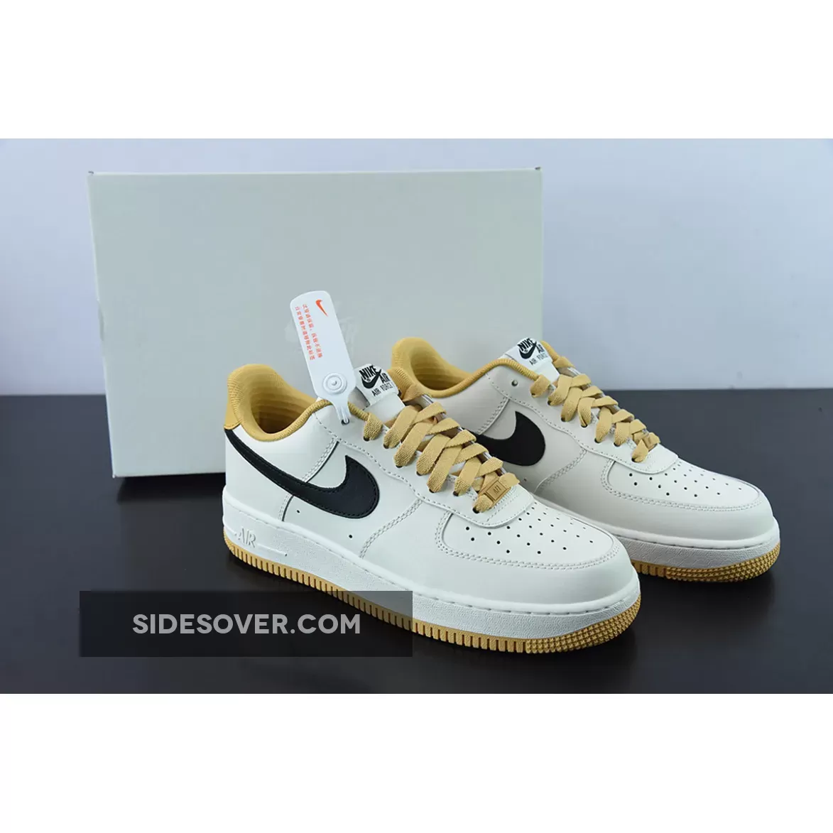 Nike Air Force 1 Low Sail Black Gold FD9063-101 Discount