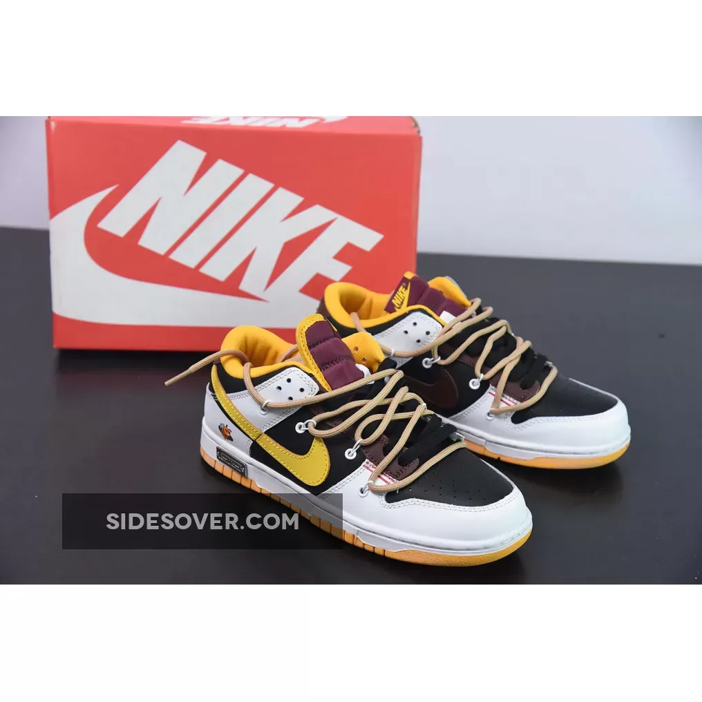 Custom Nike SB Dunk Low ‘Bee’ White Balack Yellow FS-1774509695