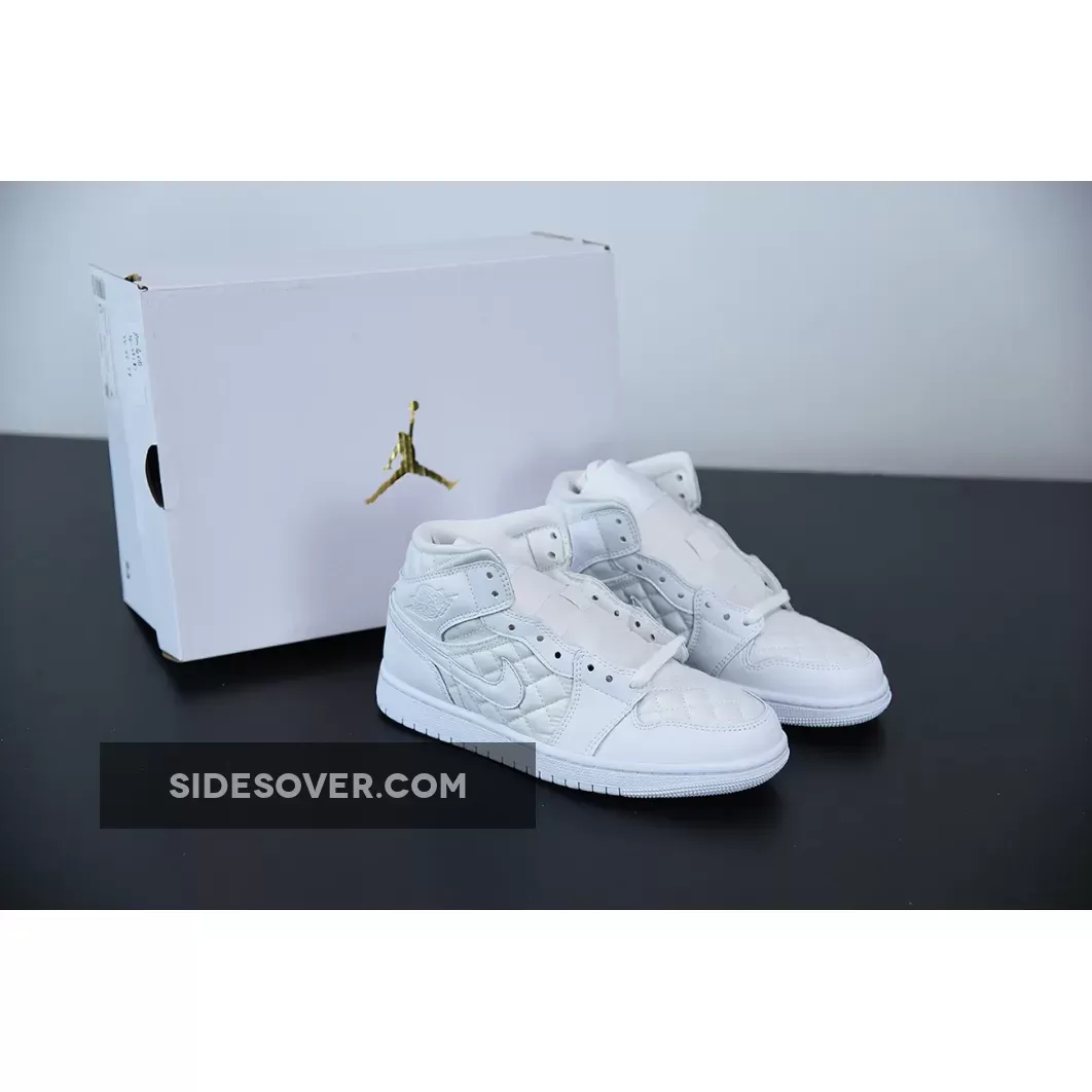 Air Jordan 1 Mid 'White Quilted' DB6078-100 Online Sale