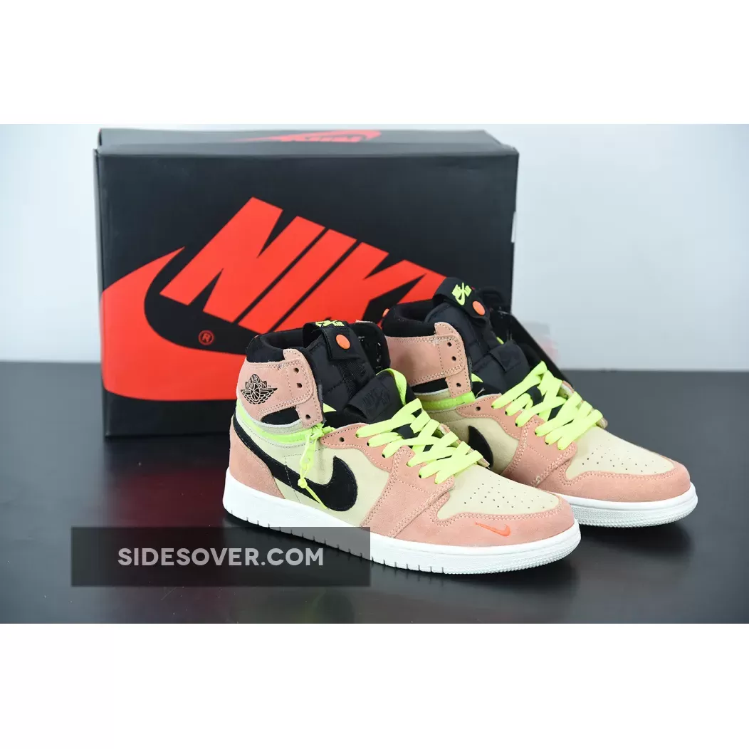 Air Jordan 1 High Switch Peach Neon CW6576-800 / jordan switch