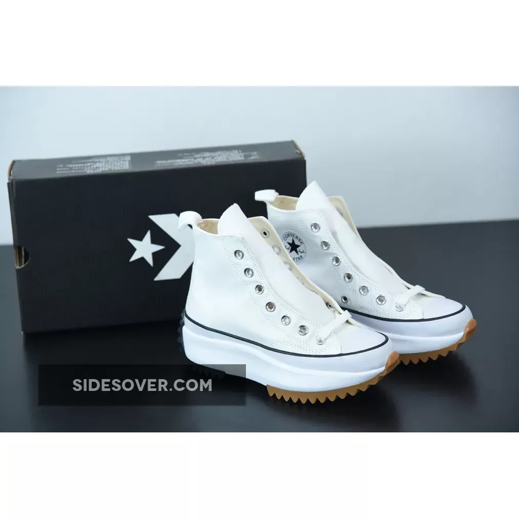 Hiker Converse / Converse Run Star Hike High White Black Gum 166799C