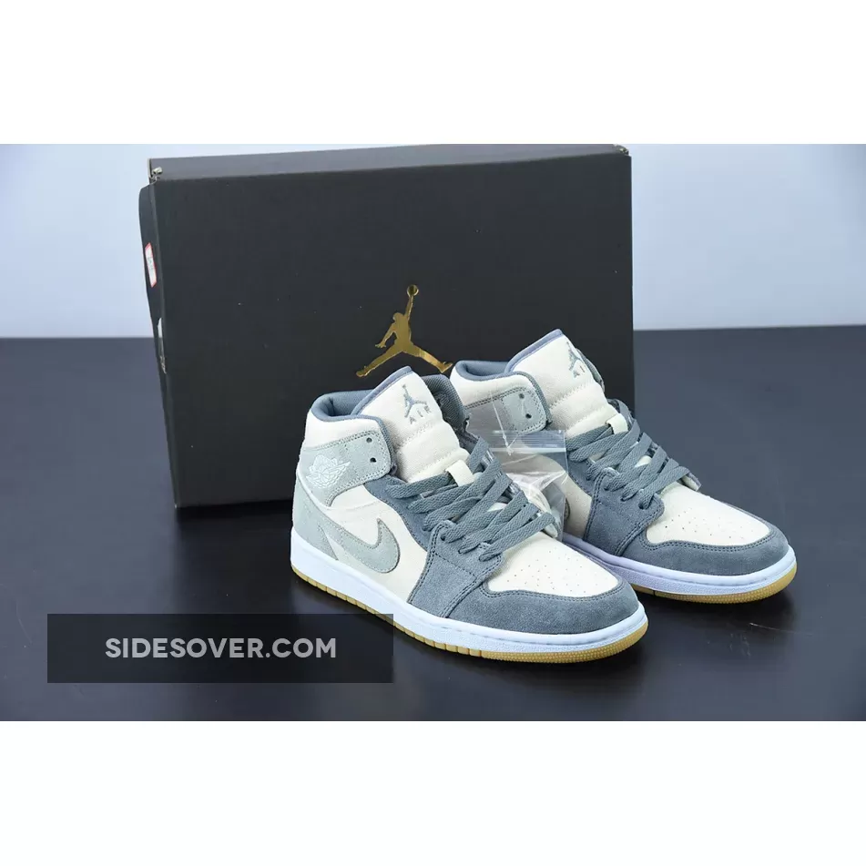 Air Jordan 1 Mid Coconut Milk/Particle Grey/White DN4281-100 / jordan 1 coconut milk release date