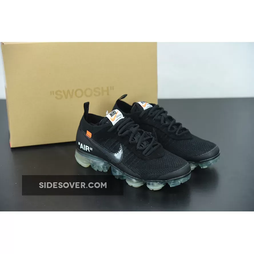 Off-White X Nike Air VaporMax Black/Total Crimson-Clear AA3831-002 New Releases