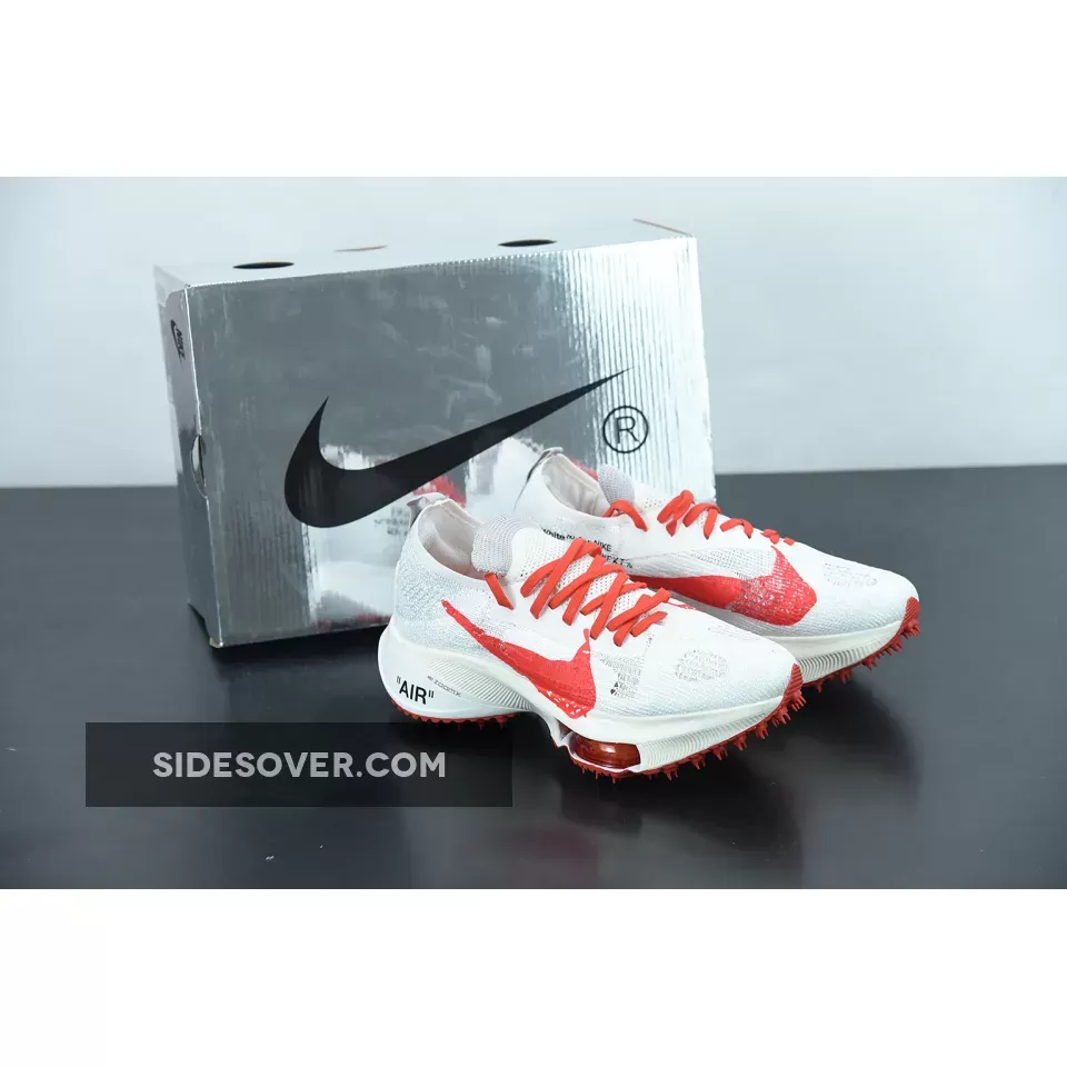 Off-White x Nike Air Zoom Tempo NEXT% White/Black-Solar Red / nike air zoom off white