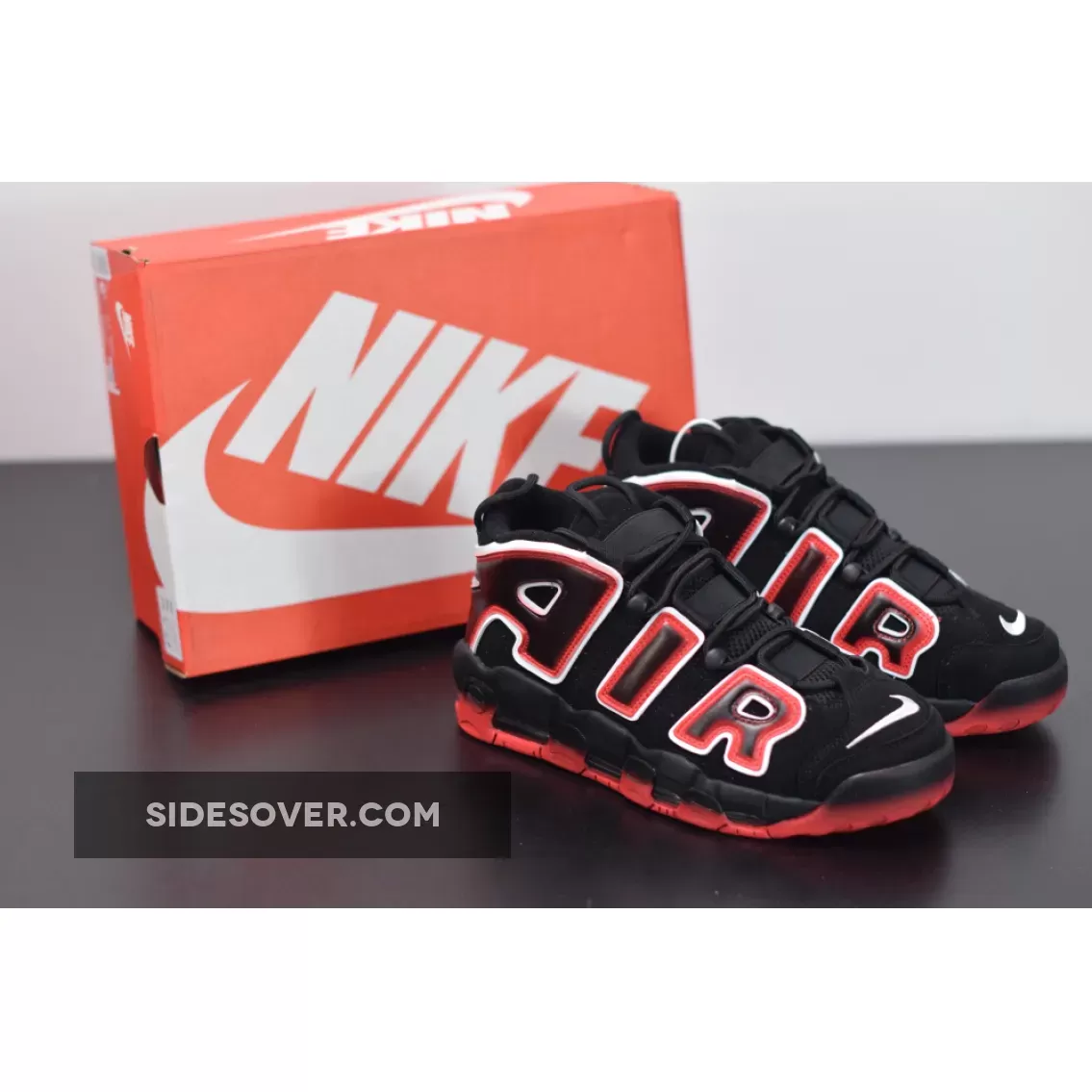 Nike Air More Uptempo Black/White-Laser Crimson CJ6129-001 Discount