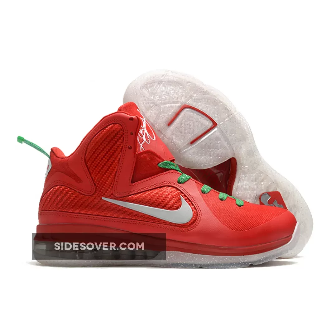 Nike LeBron 9 'Christmas' Sport Red/Reflective Silver-White-Lucky Green / lebron 9 christmas