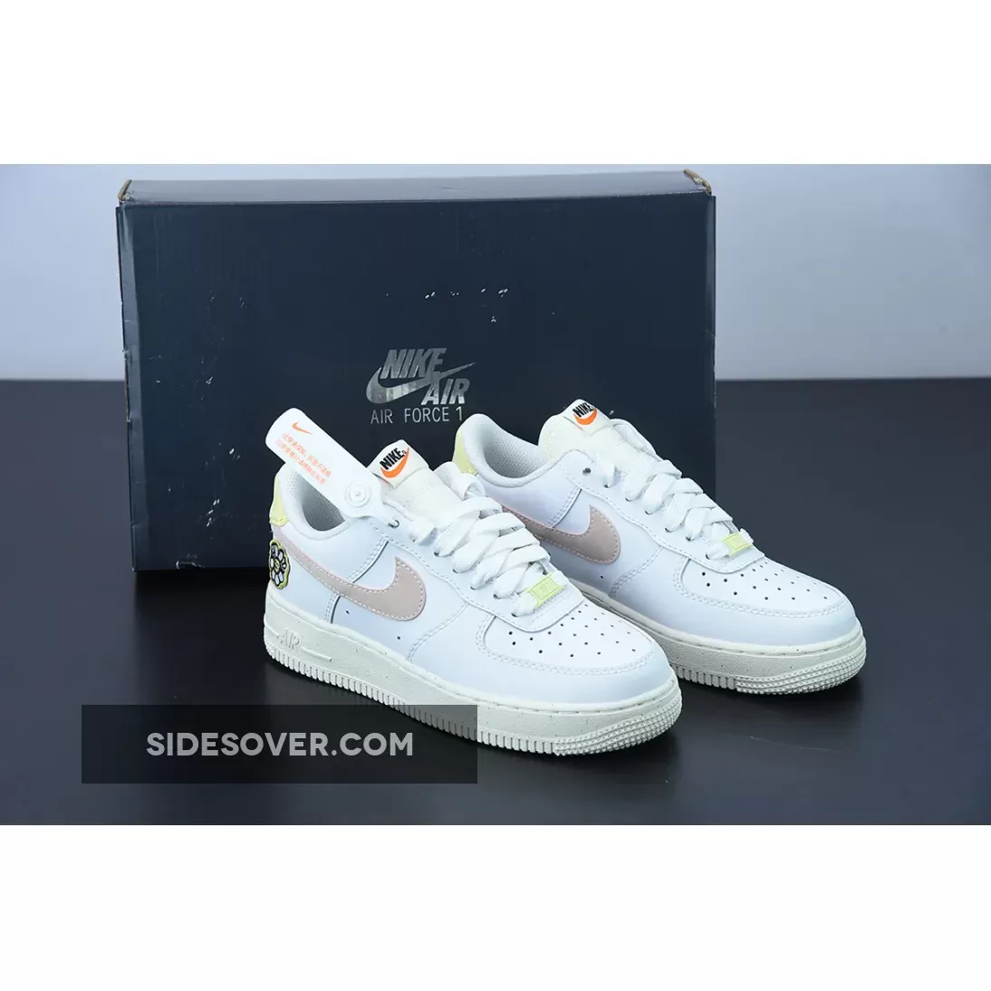 Nike Air Force 1 Next Nature White/Pink Oxford-Blue DJ6377-100 / nike next nature pink oxford