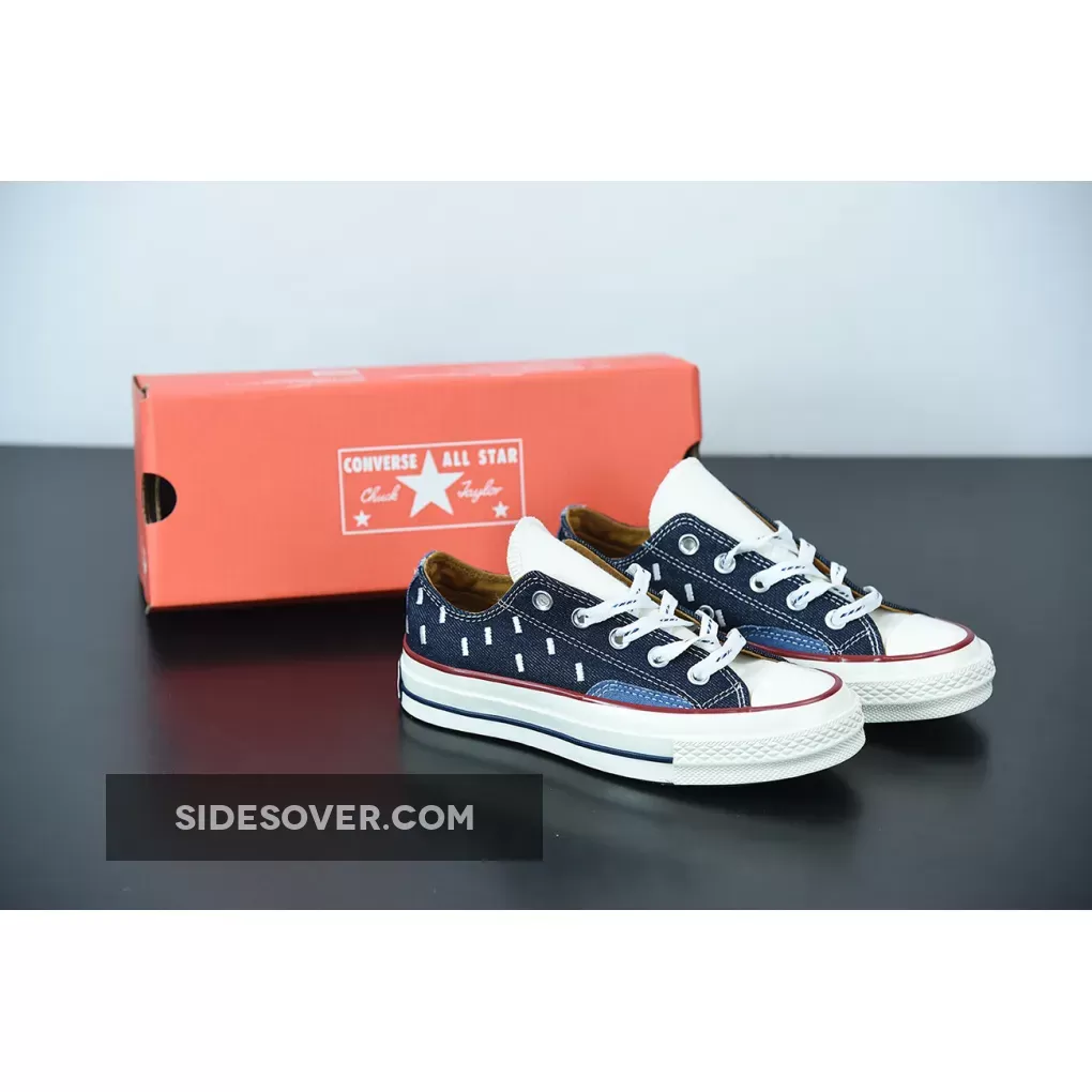 Converse Indigo Boro Chuck 70 Low Top Midnight Navy/Egret/Garnet / chuck 70 midnight navy