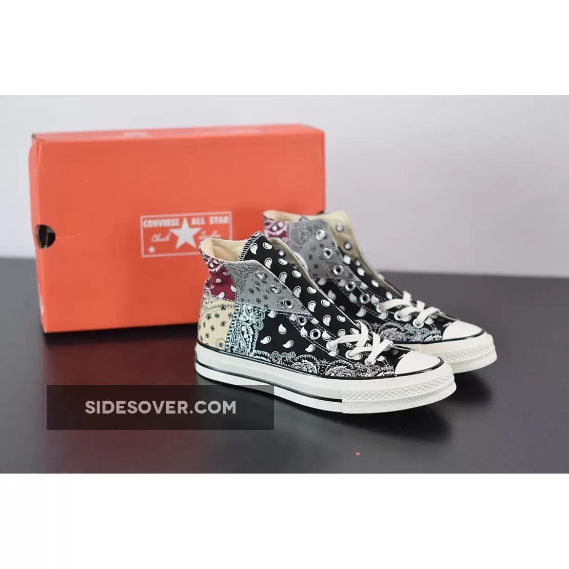 Offspring x Conver Chuck 70 High ‘Paisley Patchwork’ Black/Multi-Color 169880C