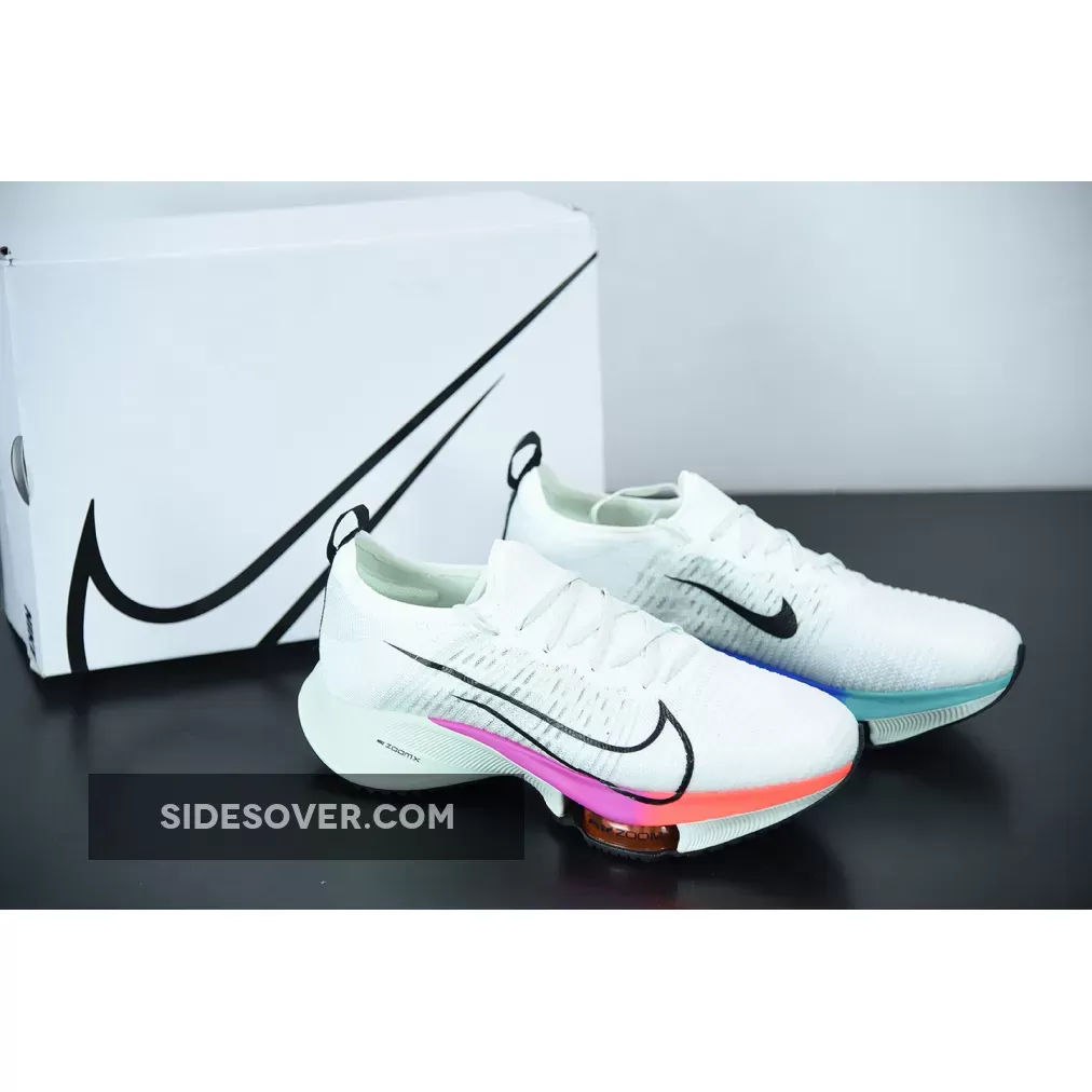 Nike Air Zoom Tempo NEXT% White Violet Crimson Aura CI9923-100 - nike ci9923