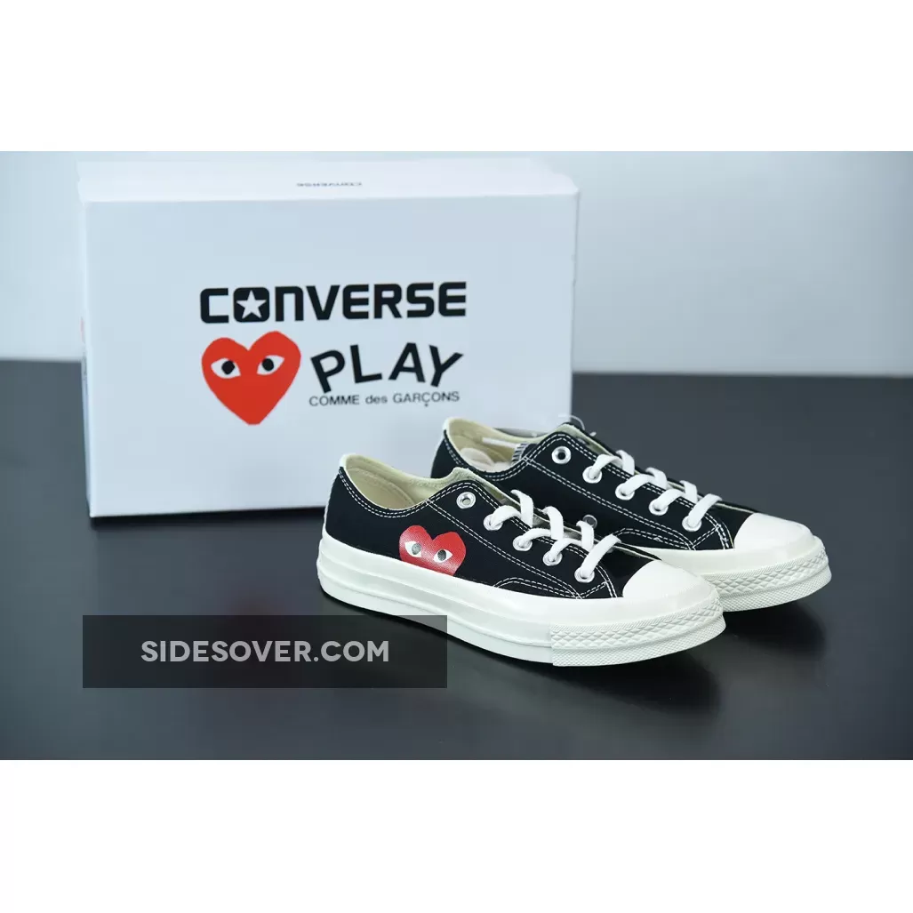 Comme des Garcons Play x Converse Chuck Taylor All Star 70 Low Black 150206C / cdg converse black low