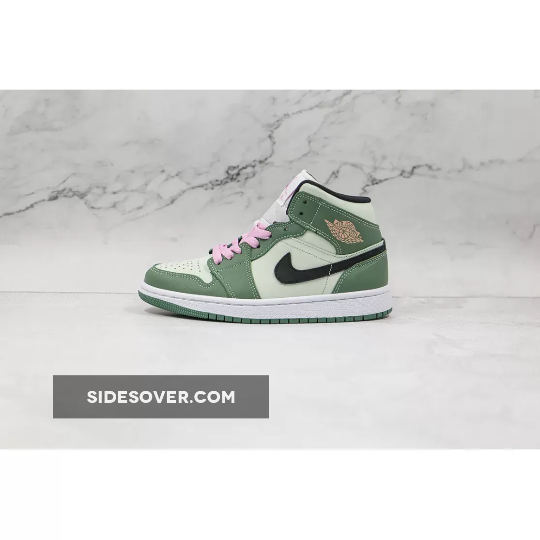 Air Jordan 1 Mid SE Dutch Green/Black-Barely Green CZ0774-300 / nike cz0774