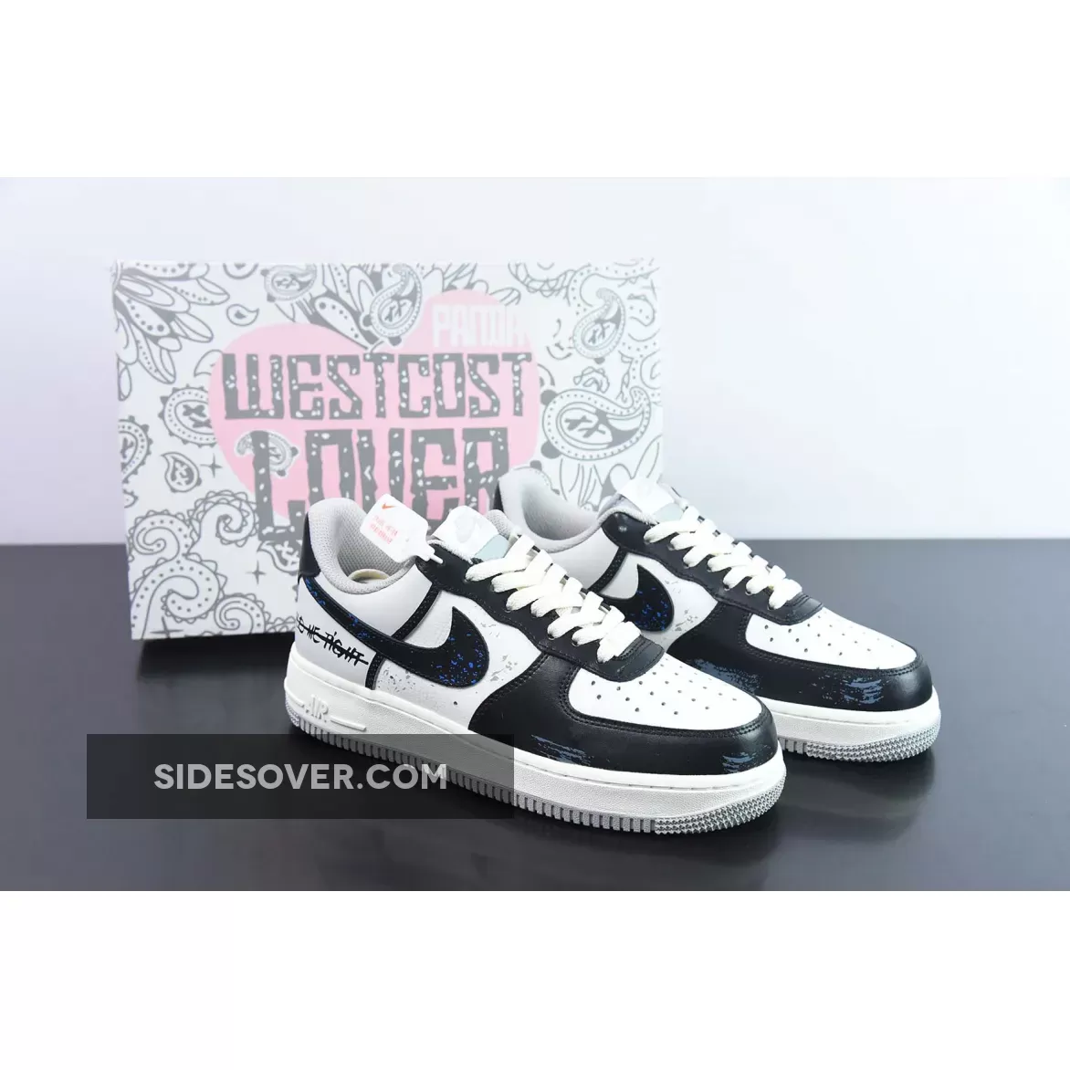 Nike Go Flyease Restock Custom Nike Air Force 1 Low Black White 1681275515