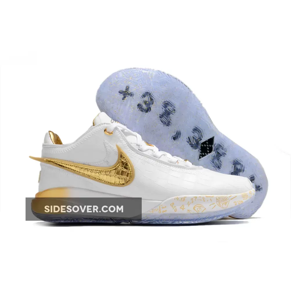 Nike LeBron 20 'The Moment' White Gold lebron 20 the moment