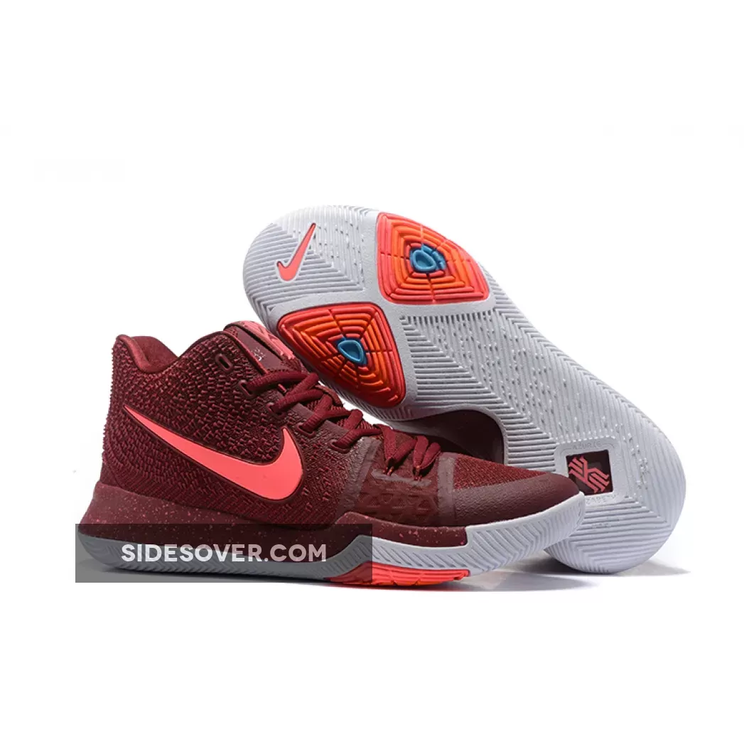 Nike Kyrie 3 'Warning' Team Red/Hot Punch-White 852395-681 #red hot punch