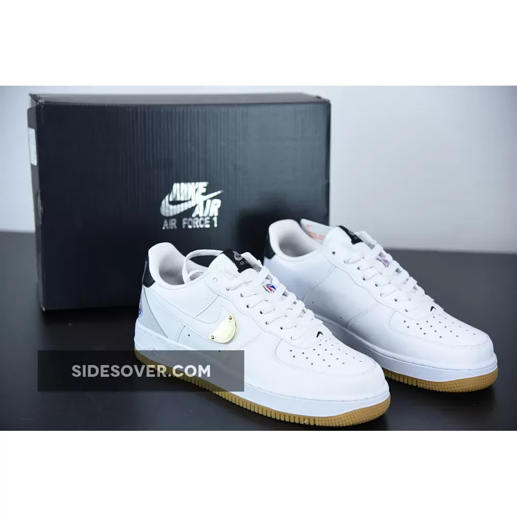 Nike Air Force 1 Low 'NBA Pack' White Grey Gum CT2298-100 / nike air force 1 07 lv8 white