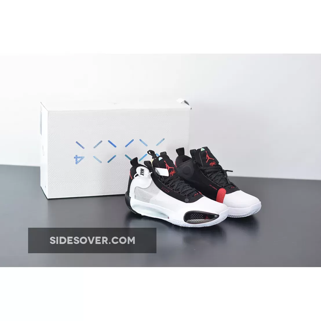 Air Jordan 34 'Bred' White/Orbit Red AR3240-100 Restock