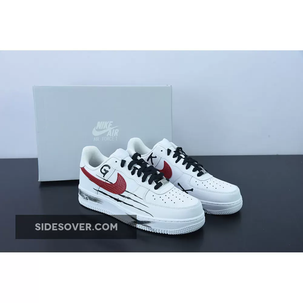 Custom Nike Air Force 1 Low White Red Black 1675864386 Restock