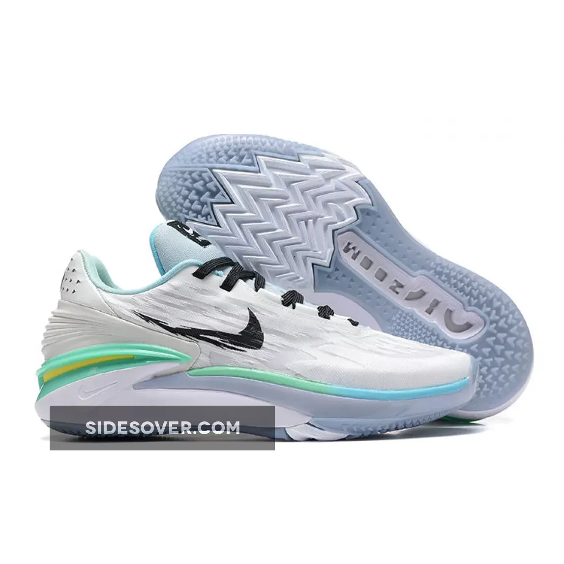 Nike Air Zoom GT Cut 2 "White Black Ice Blue Lime Green"