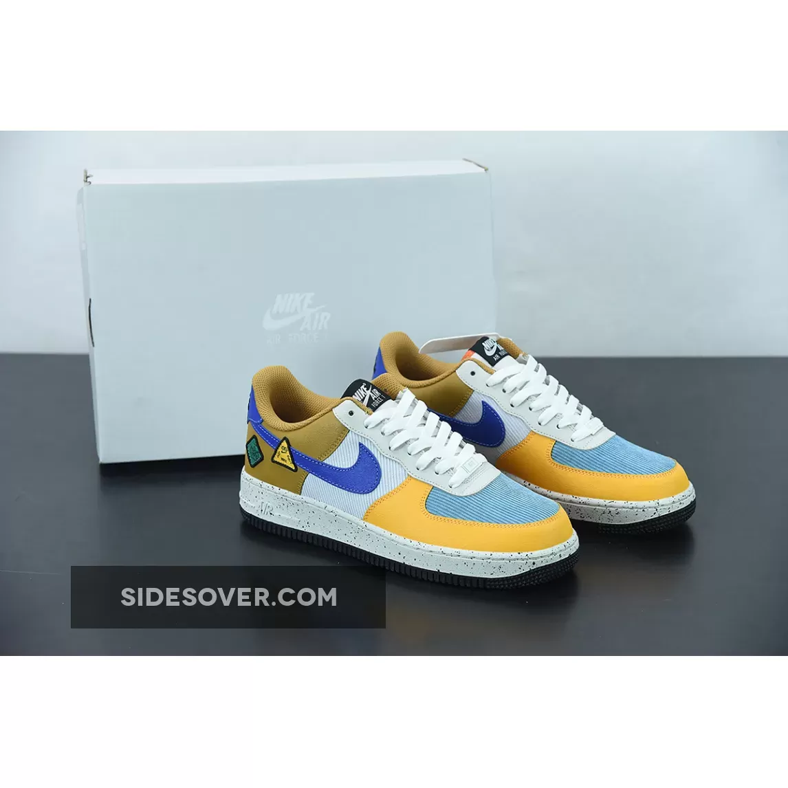 Nike Air Force 1 Low University Gold/Light Bone/Orange/Blue Stone DO4657-740 Discount