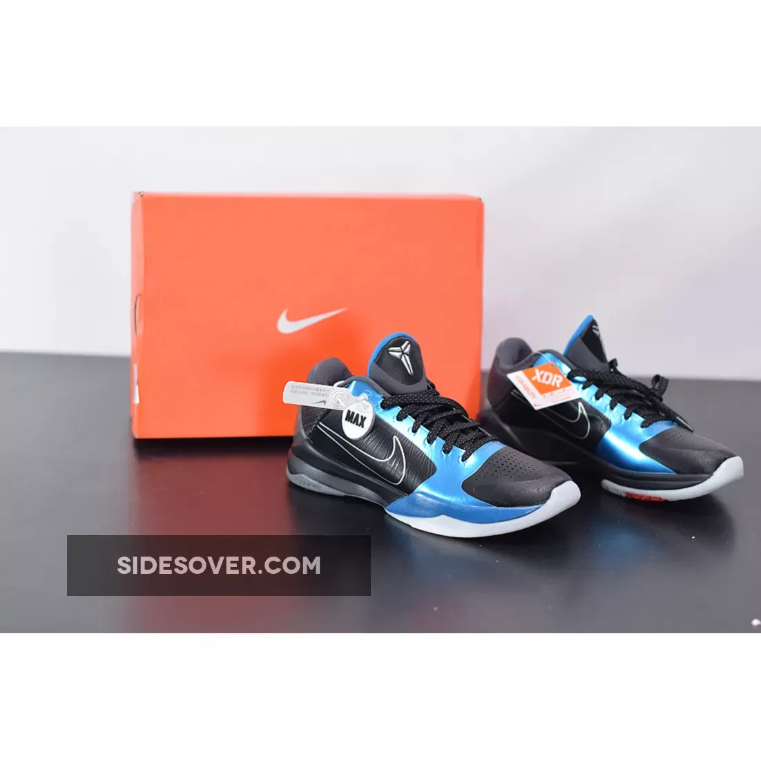 Nike Zoom Kobe 5 'Dark Knight' Black/Metallic Blue 386429-001 / goat knight