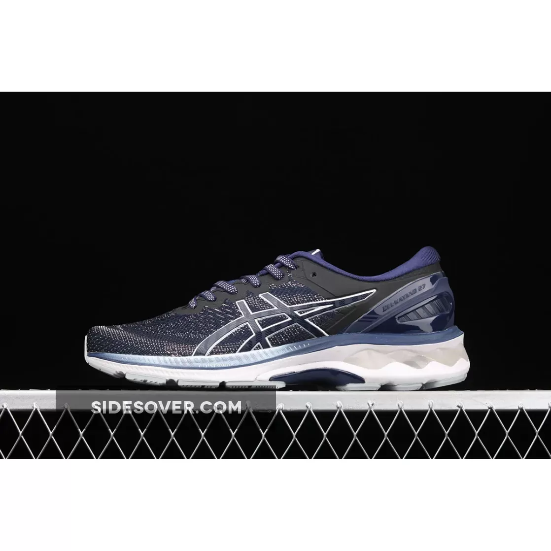 Asics Men's GEL-KAYANO 27 Running Shoes Peacoat/Piedmont Grey #grey asics mens