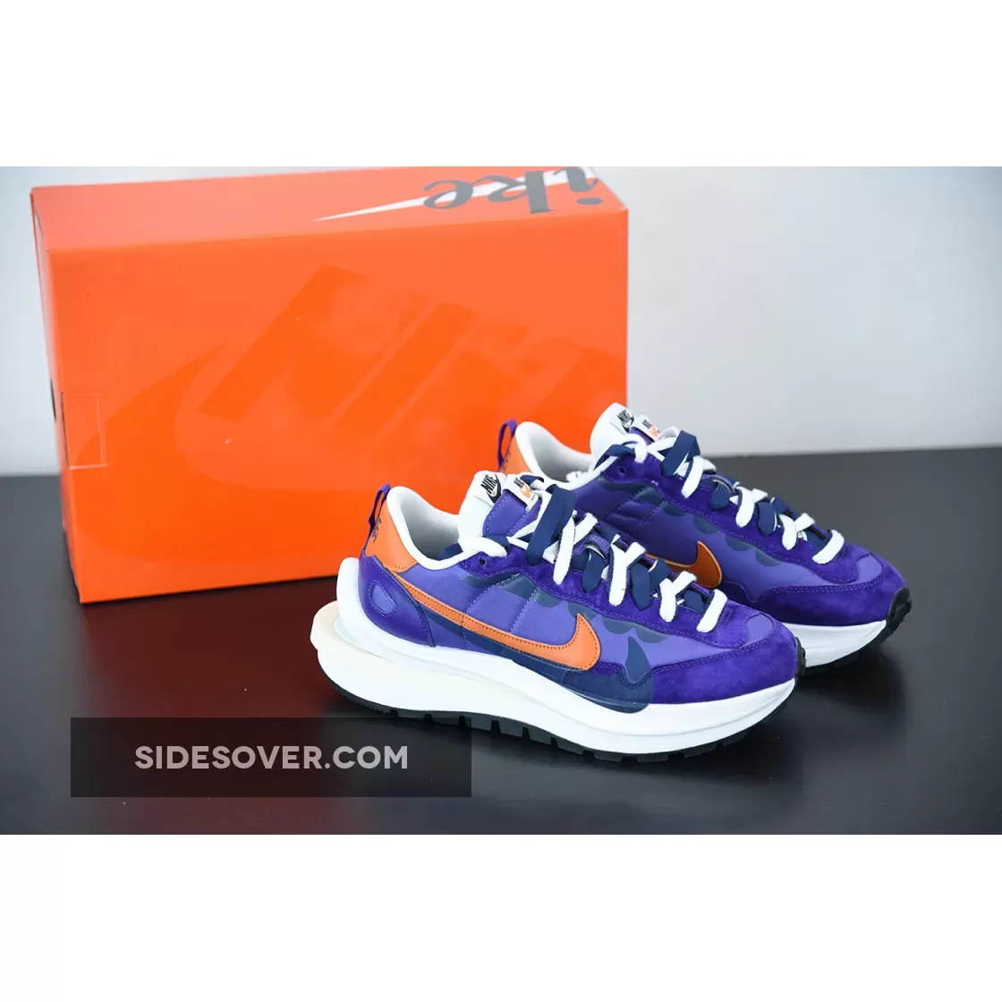 Sacai X Nike Vaporwaffle Dark Iris/Campfire Orange-White DD1875-500 Restock