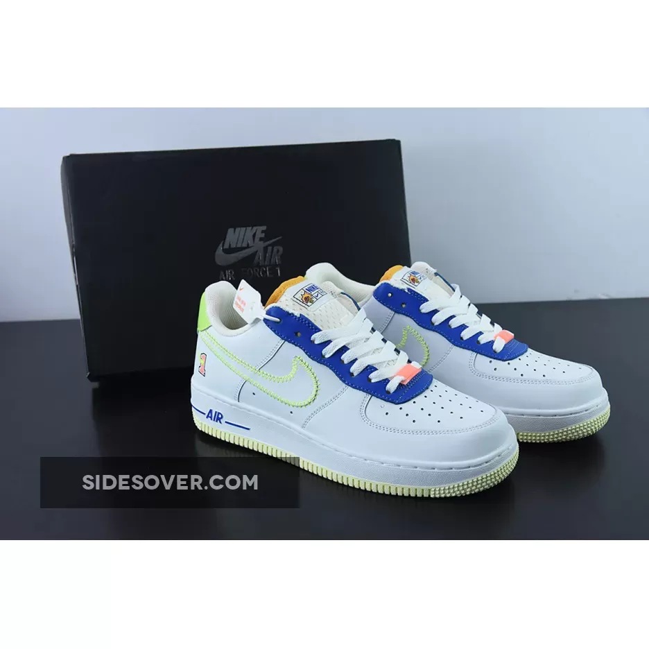 Nike Air Force 1 Low 'Player One' White/Laser Orange-Ghost Green #lowplayer