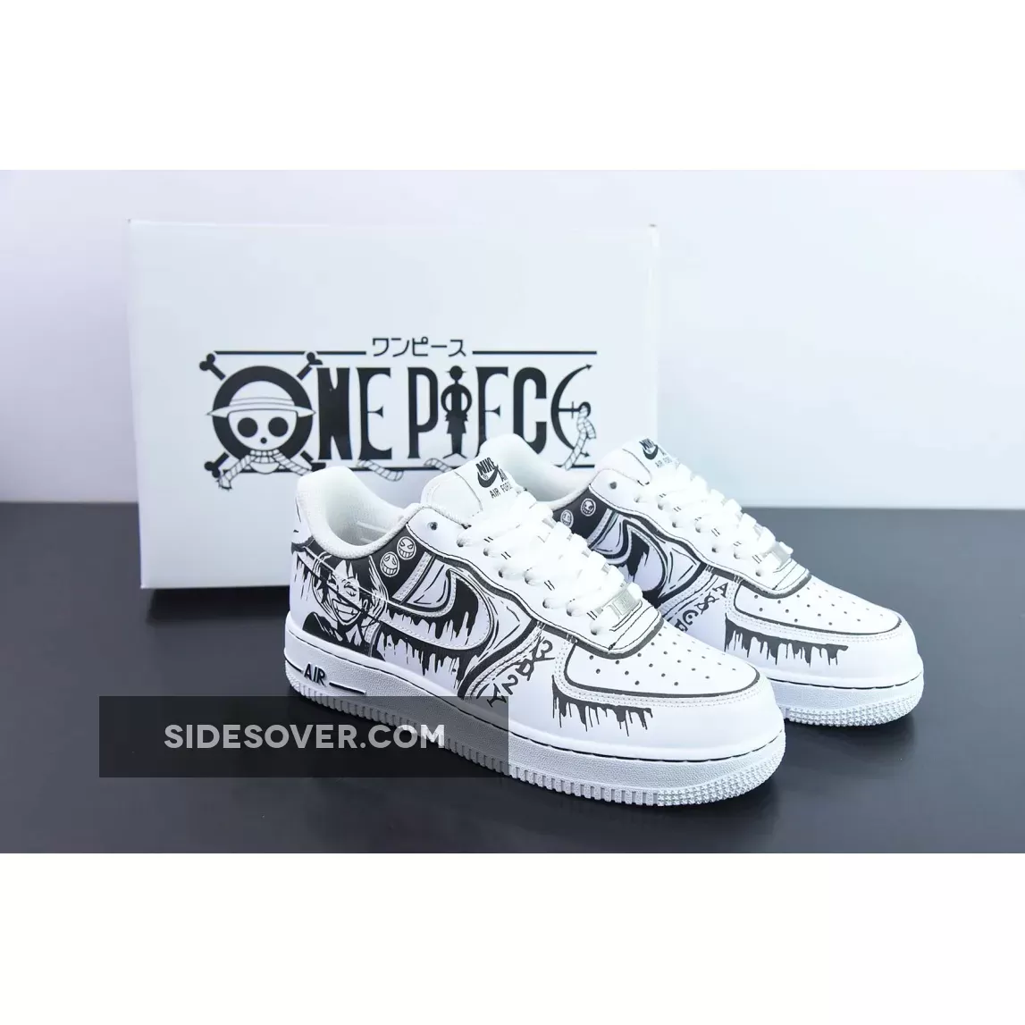 Custom Nike Air Force 1 Low "One Piece" White Black 1683551817