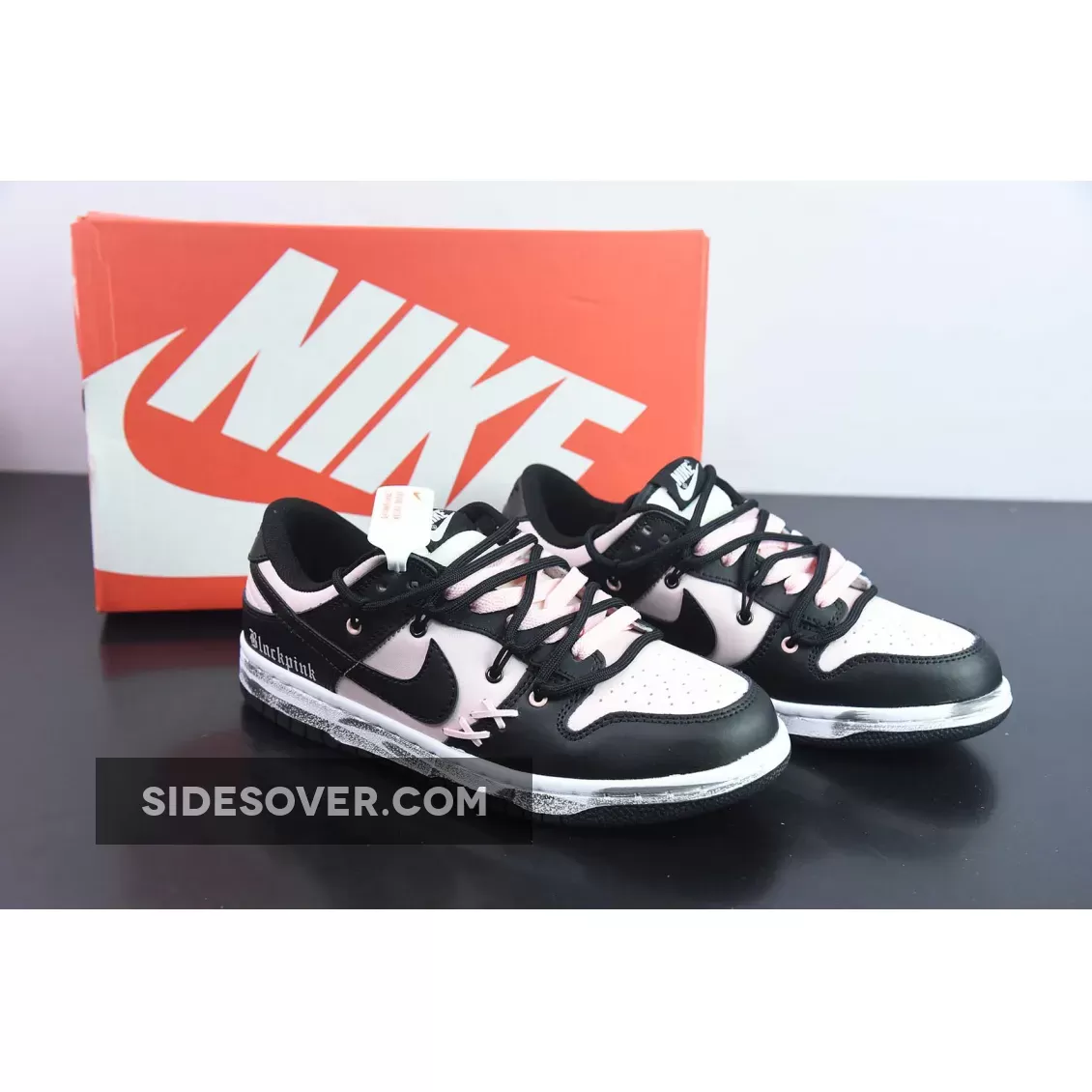 Custom Nike WMNS Dunk Low Black Pink 1685777661 Restock