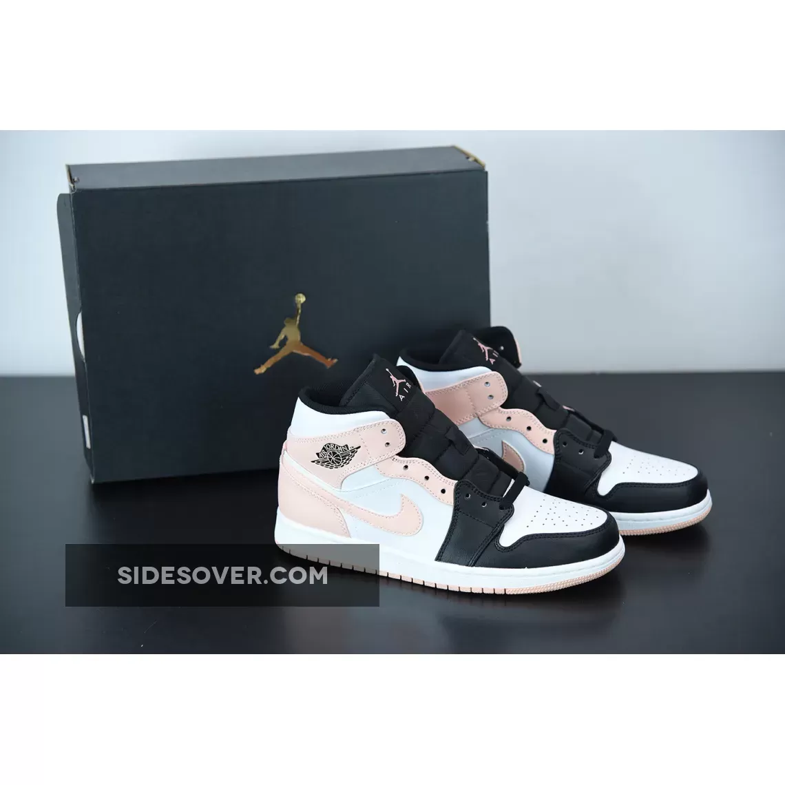 Air Jordan 1 Mid White Crimson Tint 554724-133 Restock