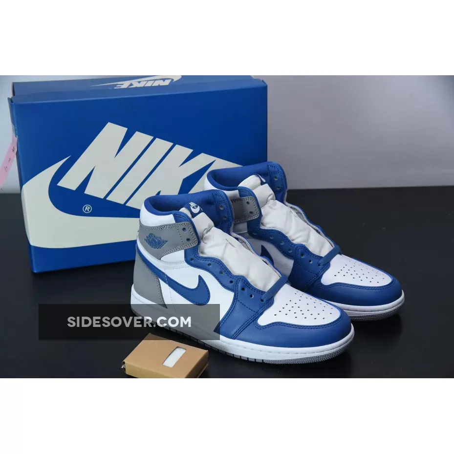 Air Jordan 1 High OG True Blue/White-Cement Grey DZ5485-410 / air jordan 1 cement true blue