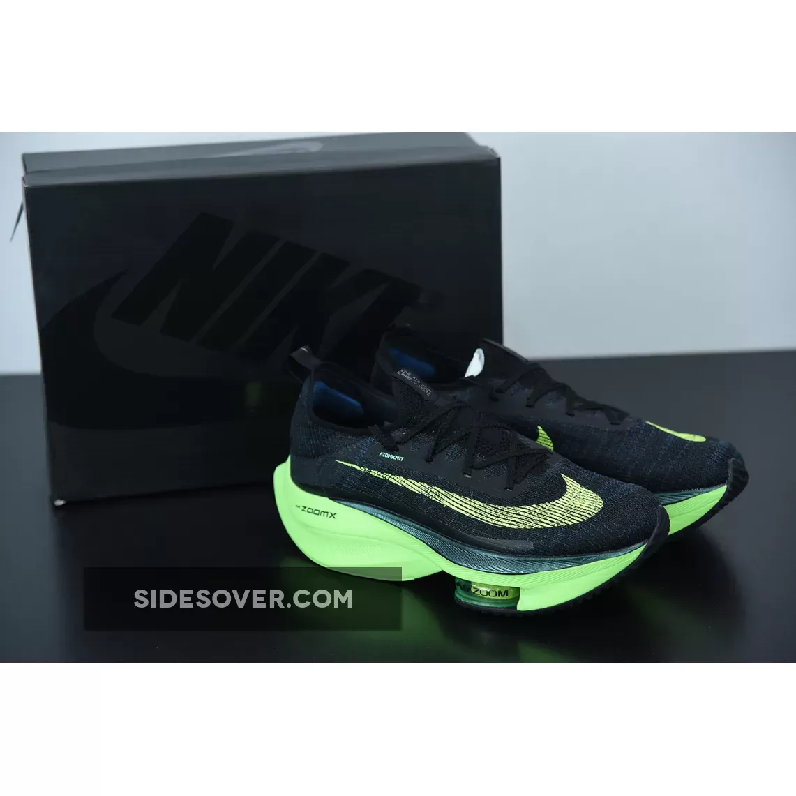 Nike Air Zoom Alphafly NEXT% Black Volt / nike alphafly black