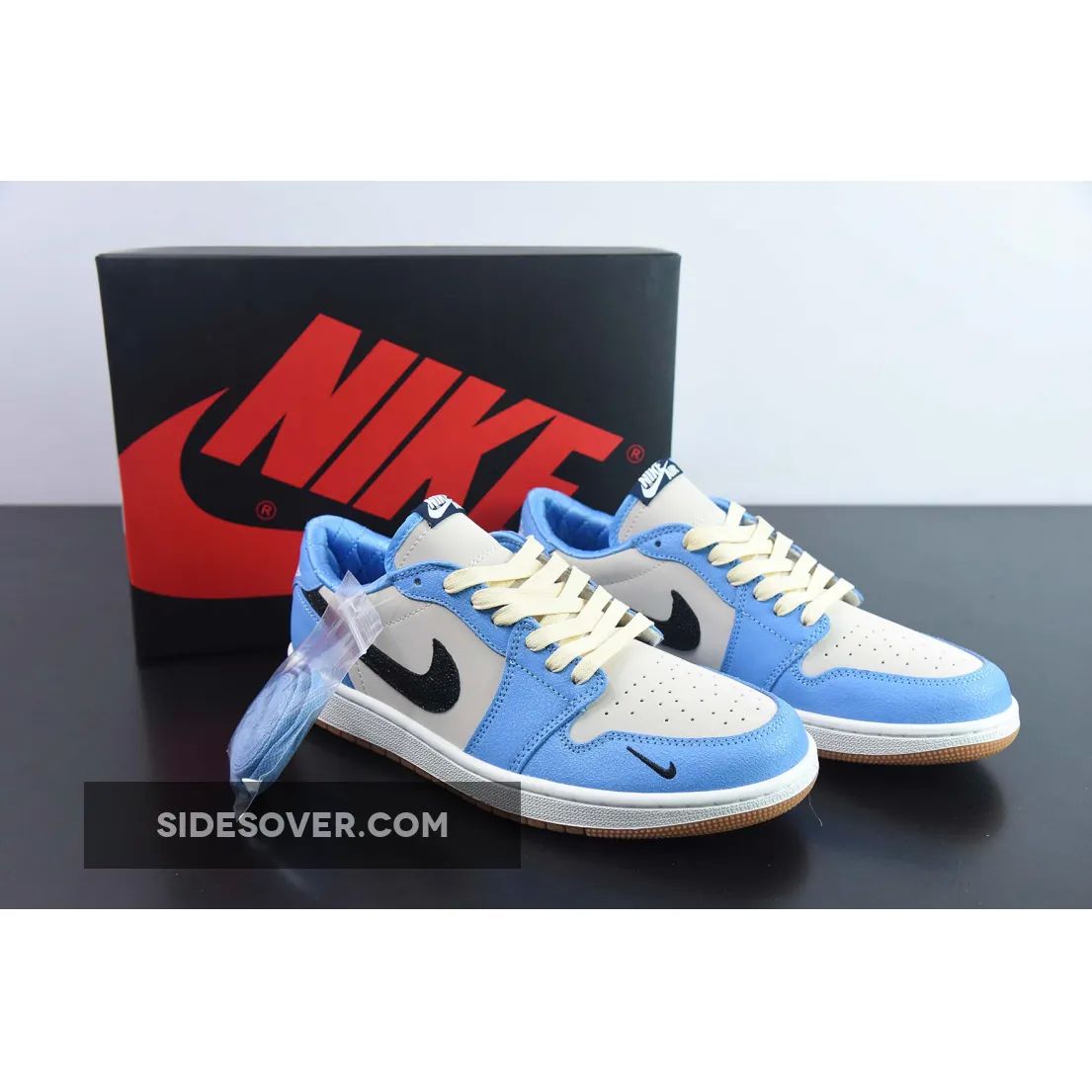 Air Jordan 1 Low OG "UNC" PE White Blue