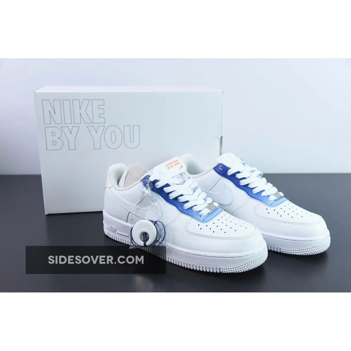 Custom BY You Nike Air Force 1 White Blue