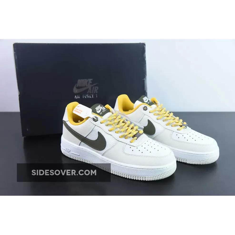 Nike Air Force 1 Low Light Bone/Cargo Khaki-White